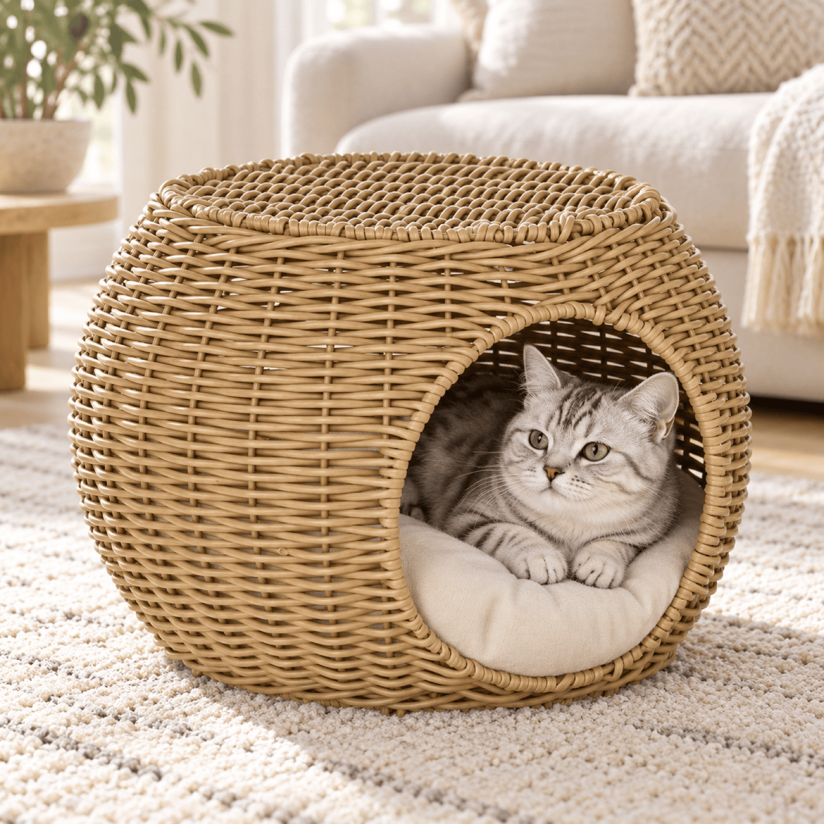 Panier Chat Double Niveau – DuoCocon