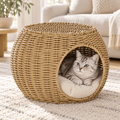 Panier Chat Double Niveau – DuoCocon