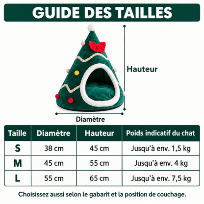 Panier Niche pour Chat – Sapin Cocon