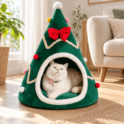 Panier Niche pour Chat – Sapin Cocon