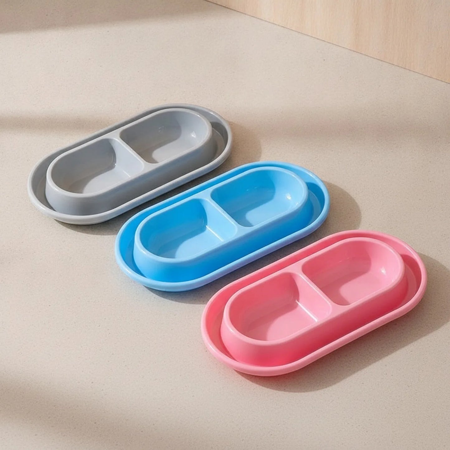 Gamelle Double Anti-Fourmis pour Chien et Chat