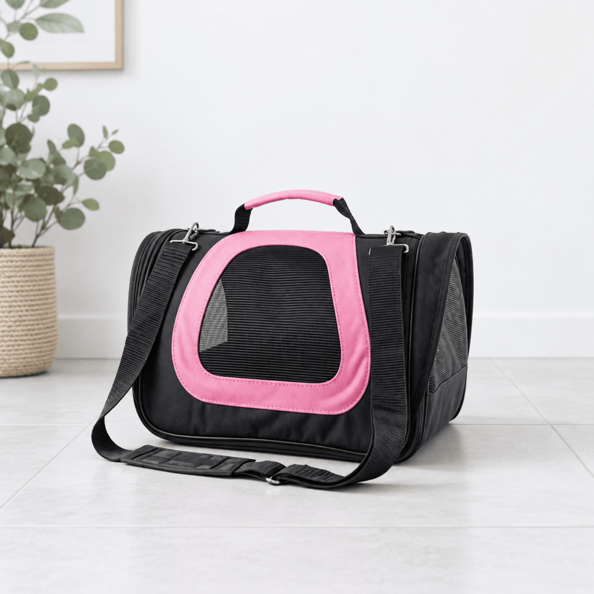 Sac de Transport Chat Pliable tissu Oxford et mesh nylon